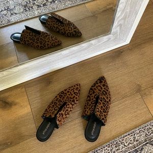 Jeffrey Campbell leopard mules